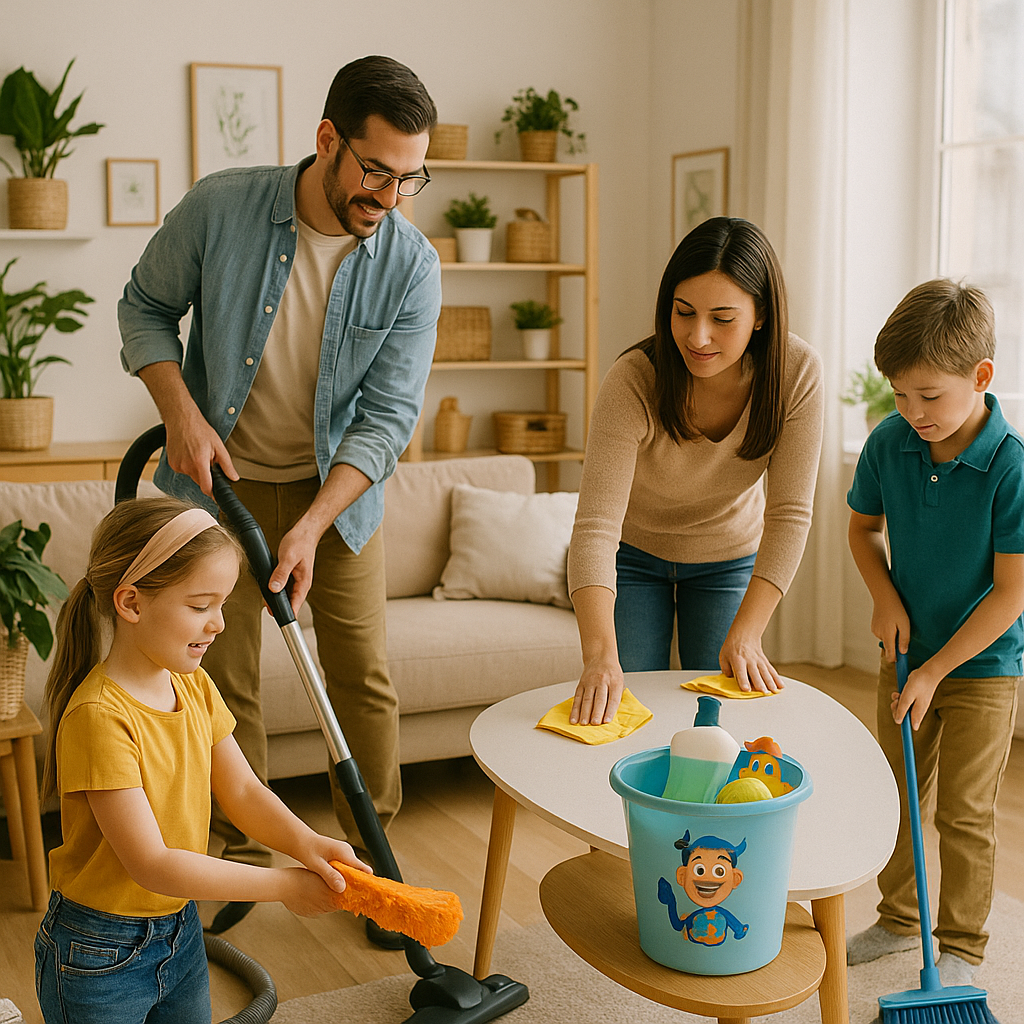 Routine ménage du week-end